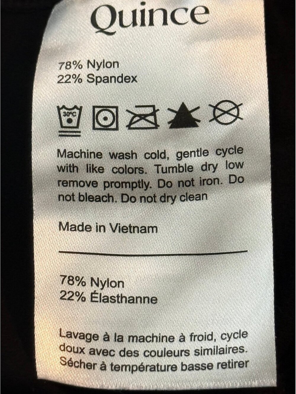 Quince Ultra-Form Bike Shorts Black 4” High Rise Yoga Athletic Stretch Size M NW - Picture 3 of 5